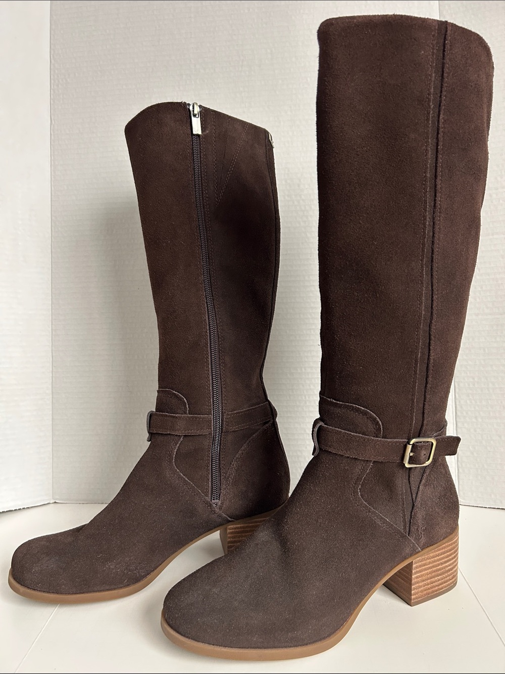 Women’s Koolaburra by UGG, tall suede boots, Size 9, dark brown